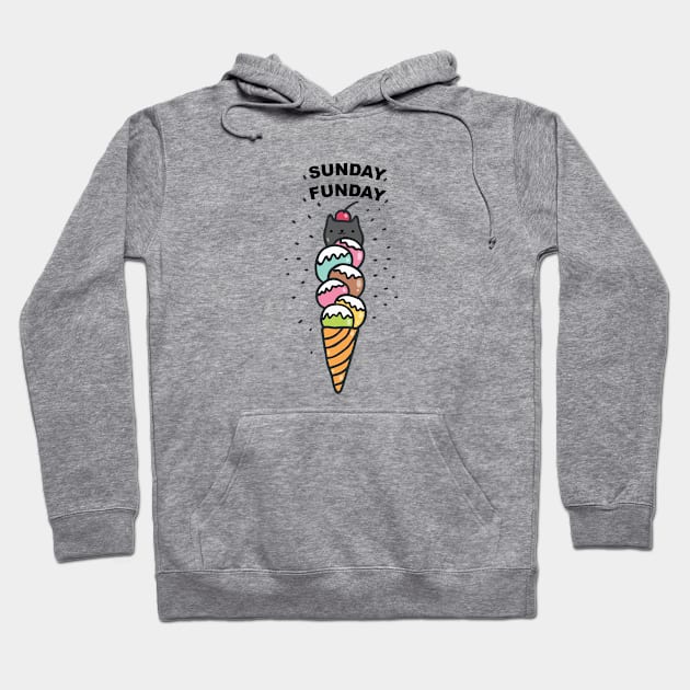 Sunday Funday Icescream Hoodie by hothippo